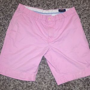 Pink polo ralph lauren medium dress shorts